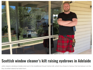 Kilted Cleaners image from Glam Adelaide