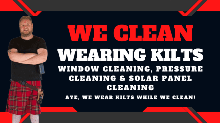 Kilted Cleaners home page image